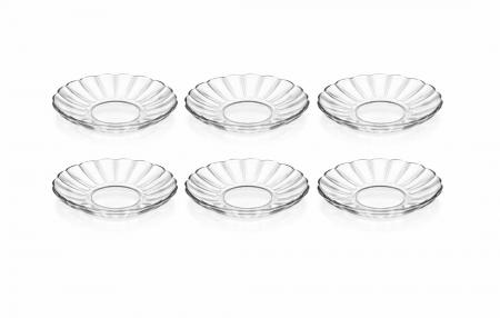 Cam Çay Tabağı Üsküdar 102mm 6 Lı Paşabahçe