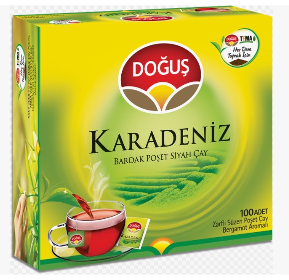 Doğuş Bardak Çay Karadeniz Bergomatlı Süzen100x2gr