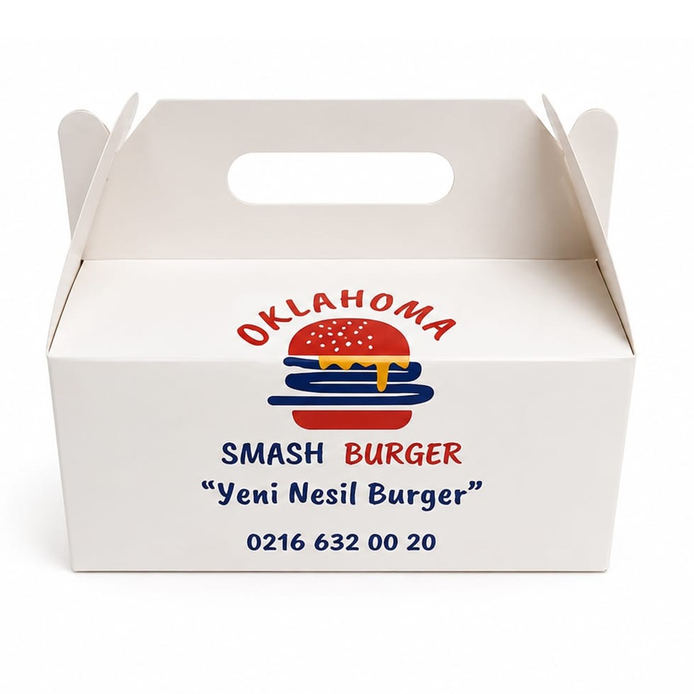 Hamburger Kutusu Çanta Baskılı