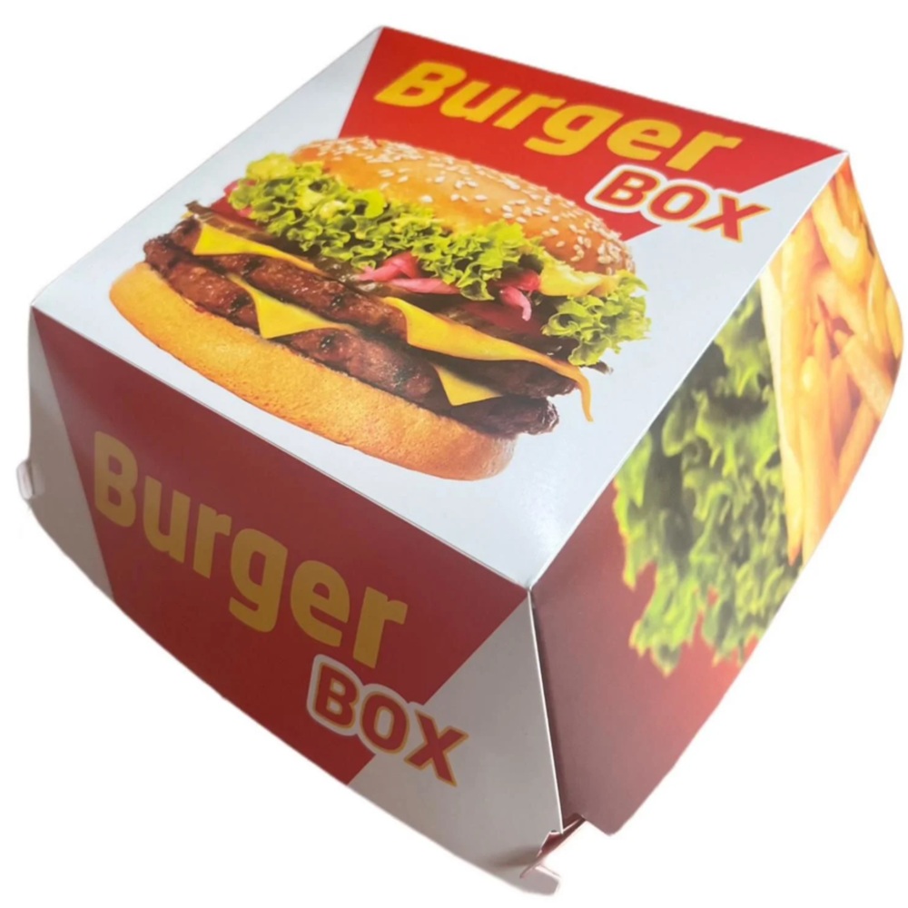 Hamburger Kutusu Karton Büyük 450 Adet