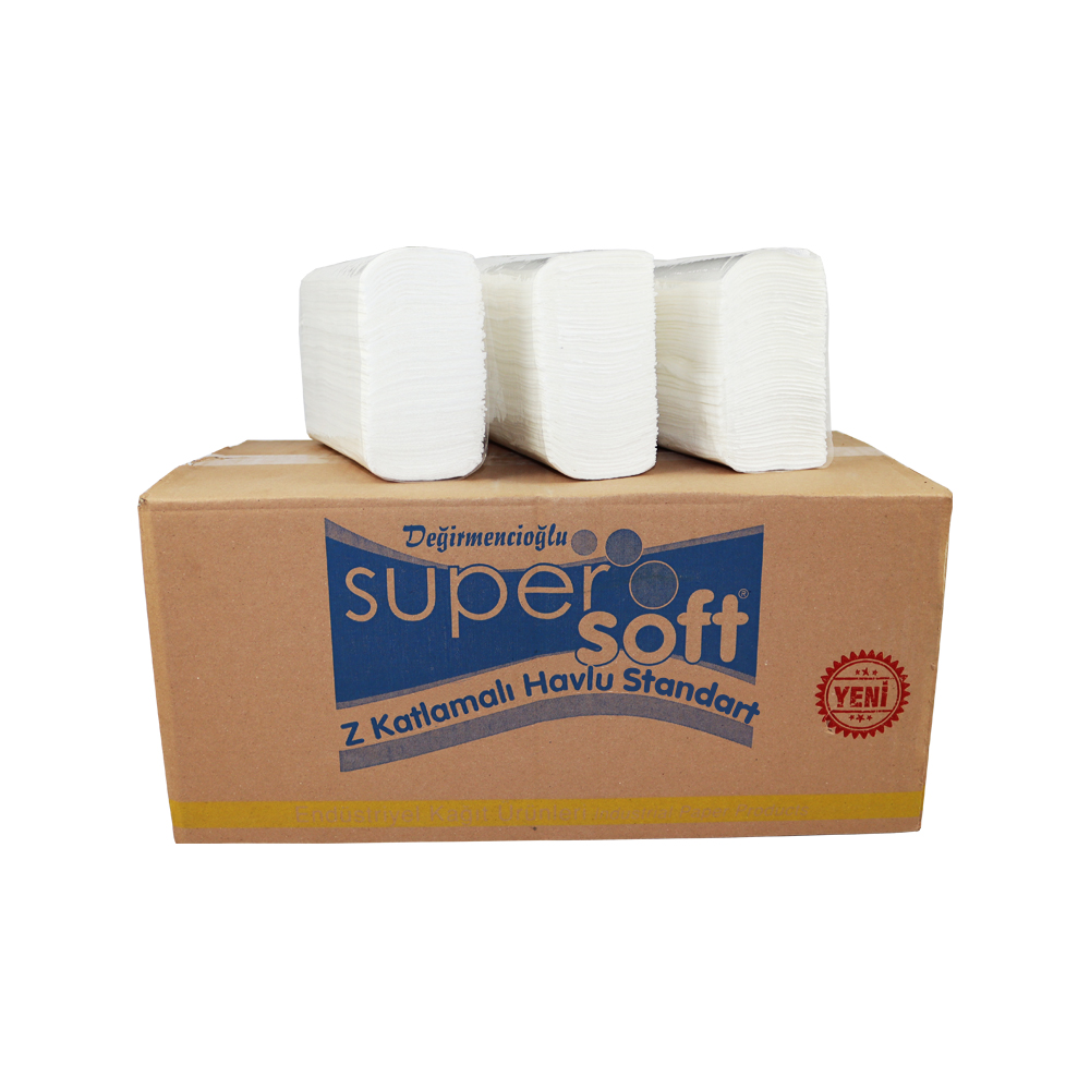 Z Katlama Kağıt Havlu 2400 Lü Standart Supersoft